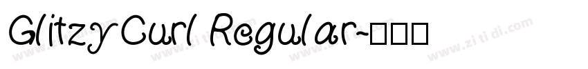 GlitzyCurl Regular字体转换